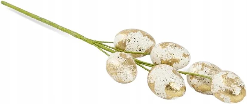 Polia húsvéti ág arany tojásokkal 45 cm Homla