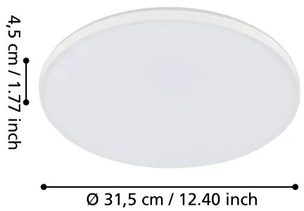 Eglo 99338 - LED Mennyezeti lámpa CRESPILLO LED/18W/230V