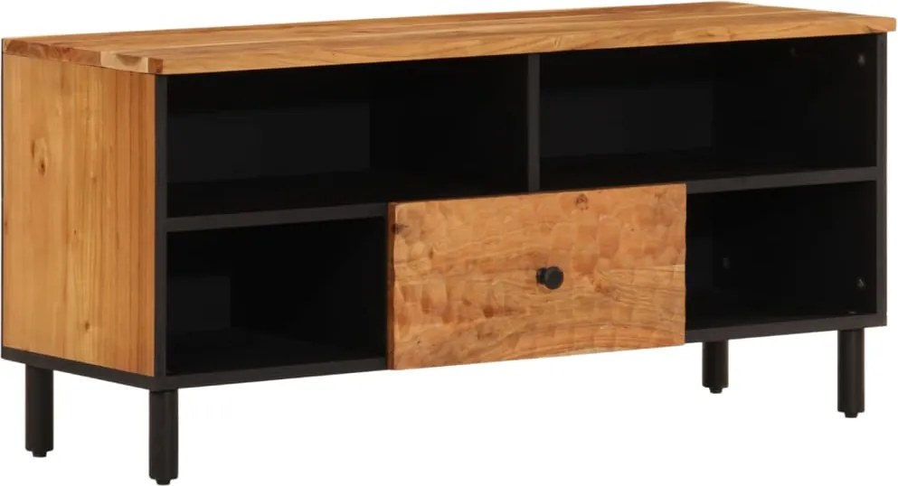 vidaXL tömör akácfa és szerelt fa TV-szekrény 100 x 33 x 46 cm