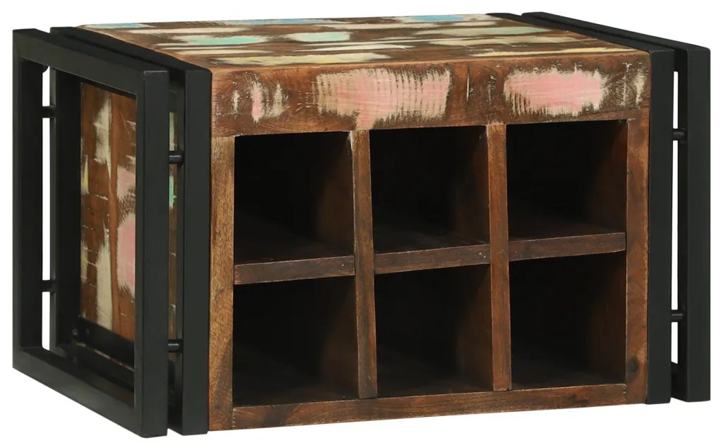 Borpolc 46x35x27.5 cm Tömör újrahasznosított fa