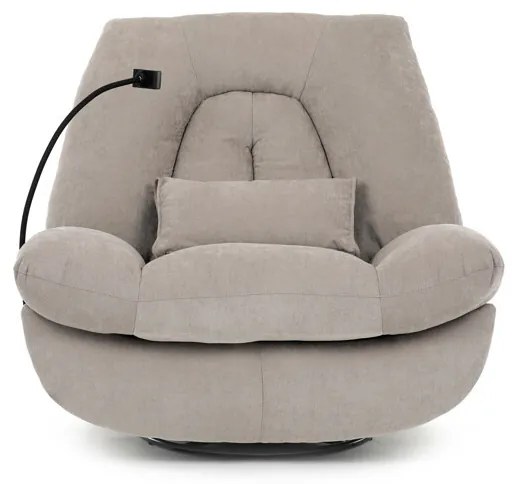 Relax fotel beépített elektromos vezérléssel, bézs szövetkárpittal. TV-7089 LAN2