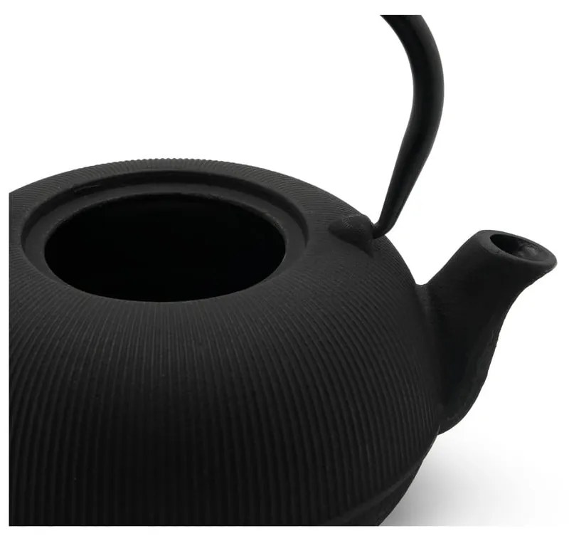 Fekete porcelán-öntöttvas teázó szett Sichuan – Bredemeijer