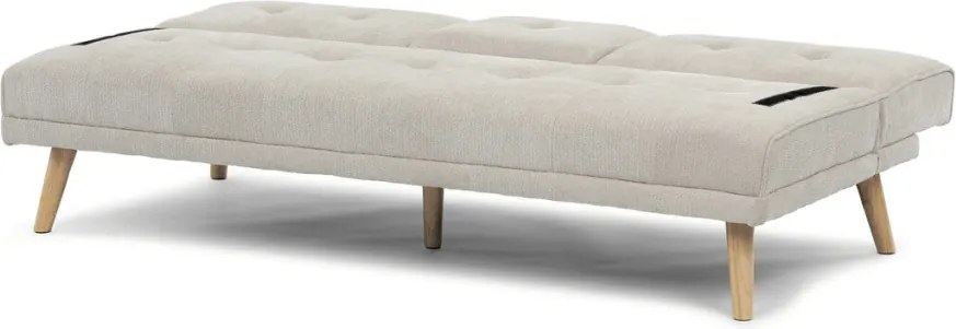 Háromszemélyes kihúzható kanapé, bézs, szövet, ASB-C3034 CRM2