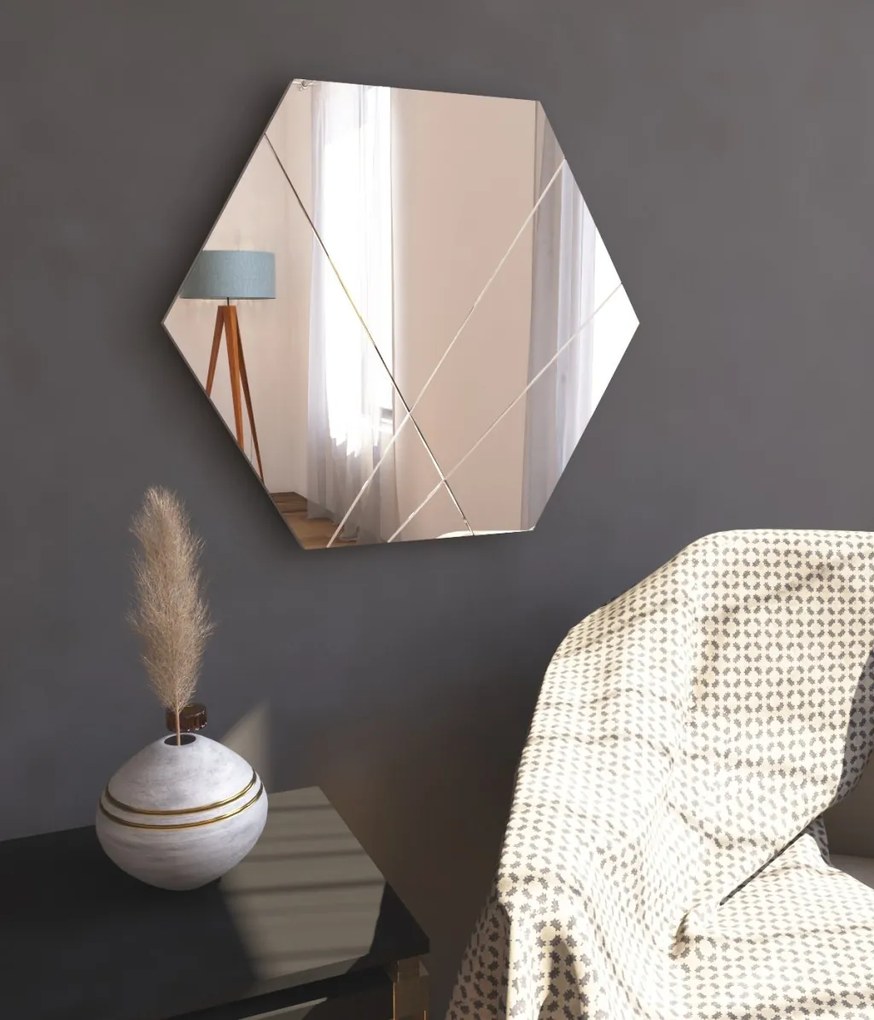 Saga tükör, fehér, 70 cm