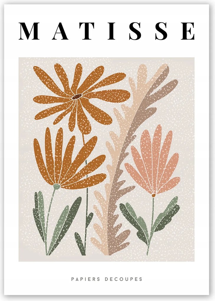 Boho Virág Matisse Poszter 21x30 cm #W42