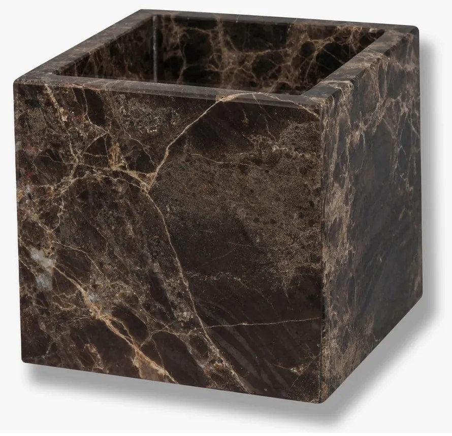 Sötétbarna márvány fürdőszobai rendszerező vattakorongokhoz Marble – Mette Ditmer Denmark