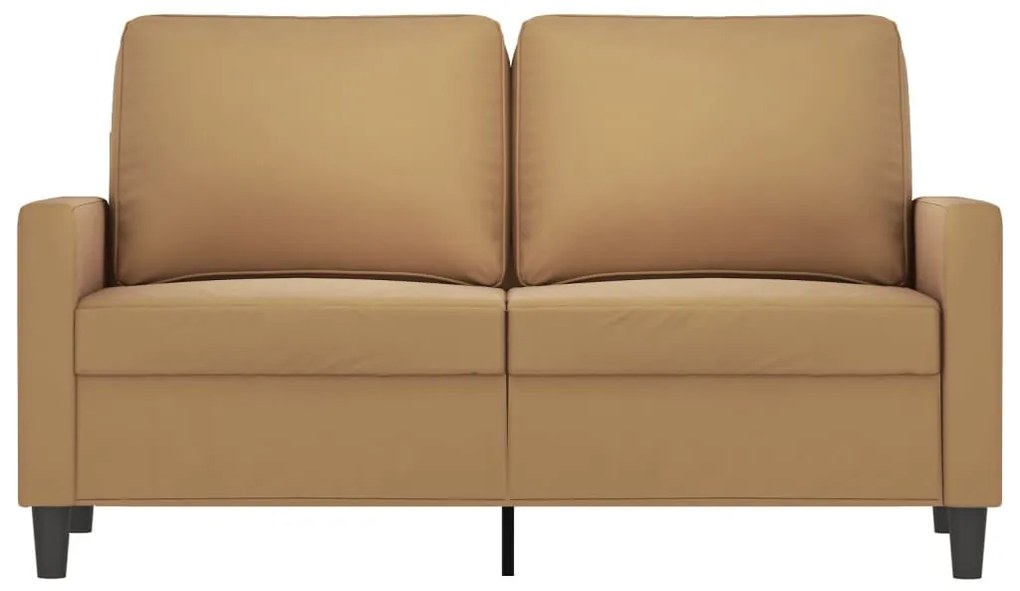 kétszemélyes barna bársony kanapé 120 cm