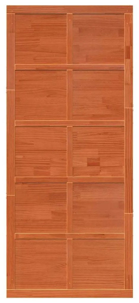 Istállóajtó Viaszbarna 90 x 210 cm Tömör fenyőfa