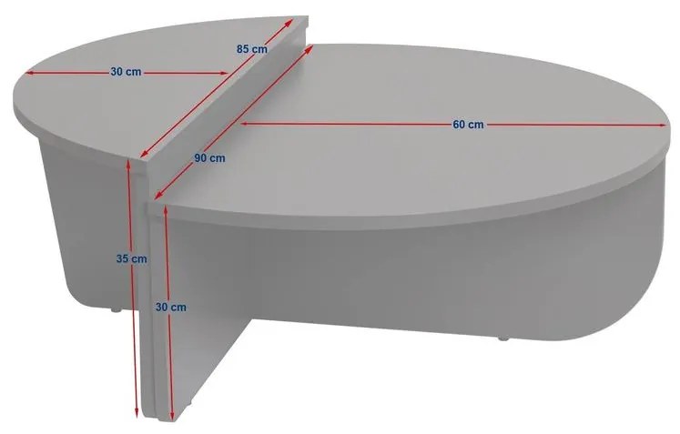 Dohányzóasztal Orion - Antracit