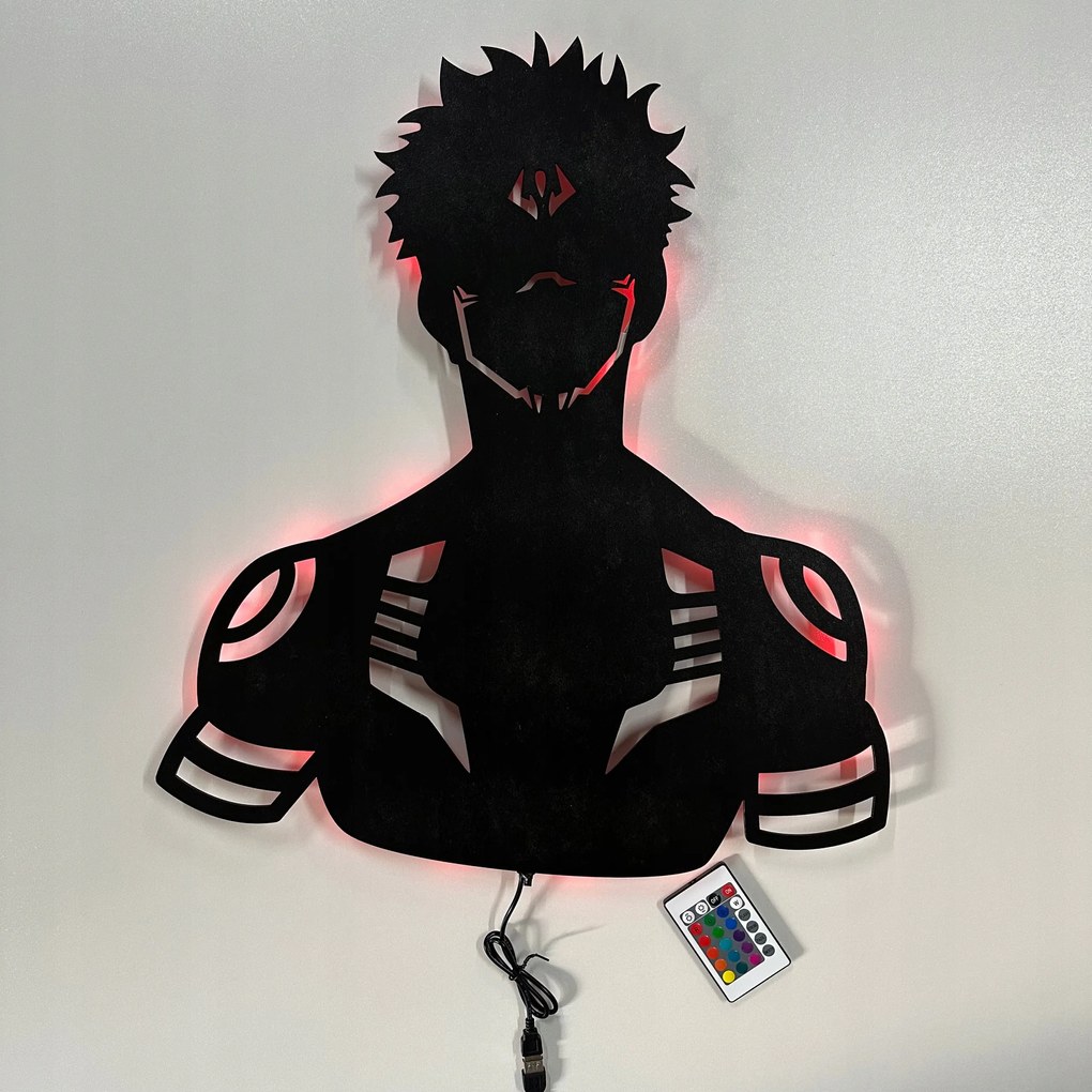 Fa kép 3D Anime Jujutsu Kaisen Sukuna Fali Led éjszakai lámpa