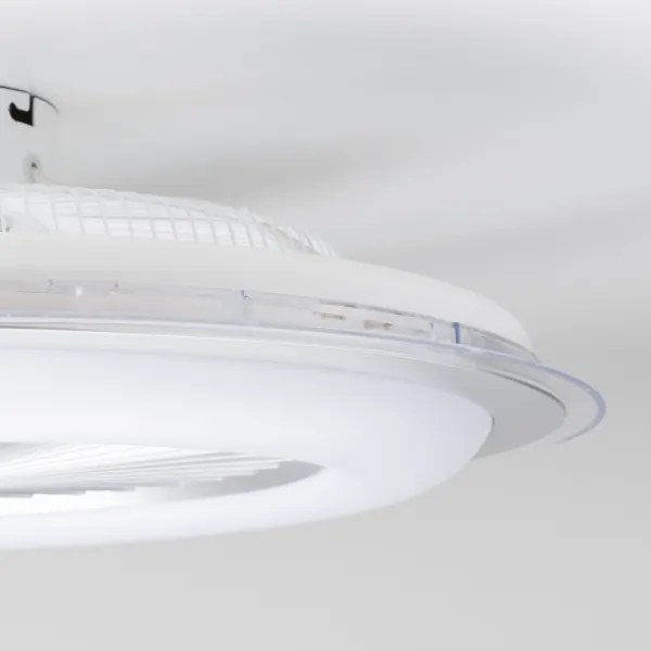 Brilagi - LED Dimmelhető lámpa ventilátorral RONDA LED/48W/230V ezüst + távirányító