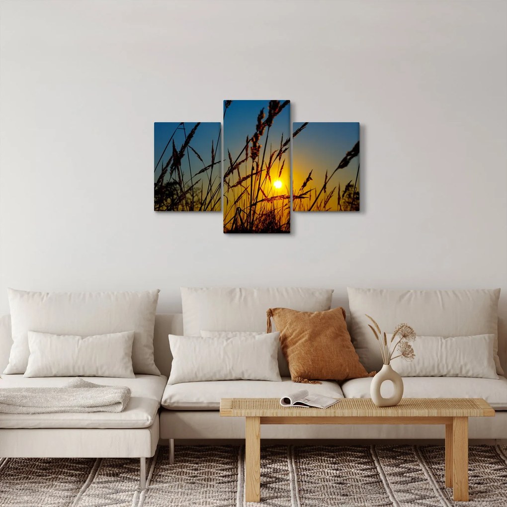 Kép - naplemente a réten (90x60 cm)