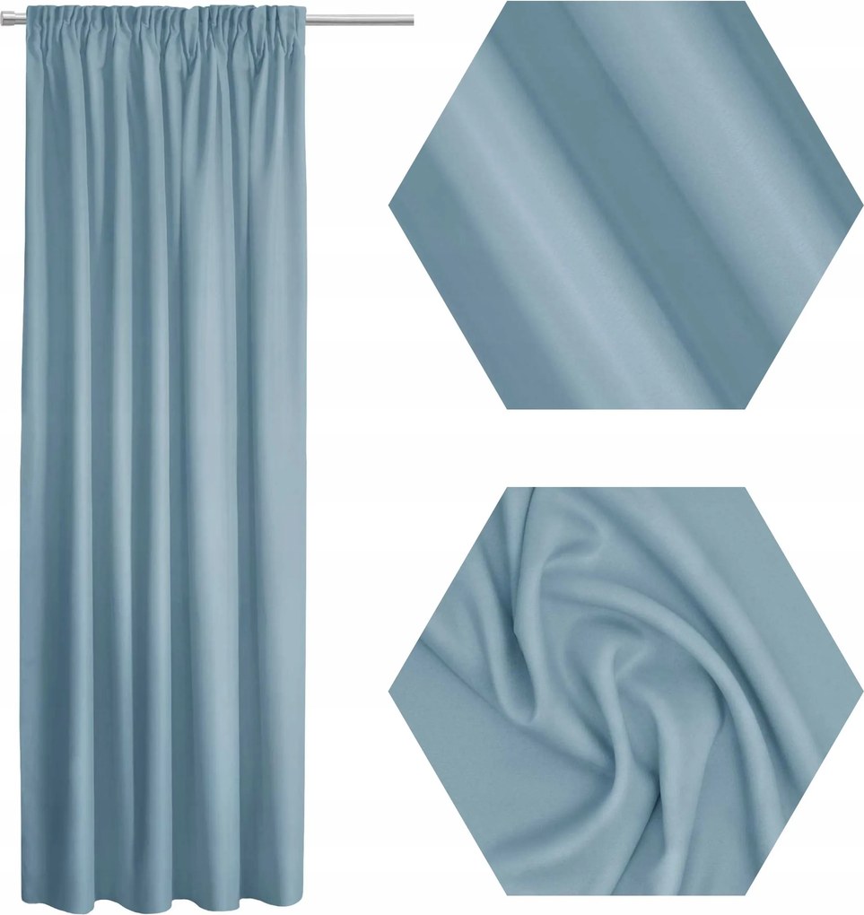 Szalagfüggöny Nappaliba 140x250 Különböző Színek Kék Atlantic