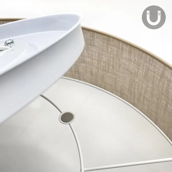 Brilagi - LED mennyezeti lámpa SIRIJA 4xE27/60W/230V, átmérő 60 cm, bézs