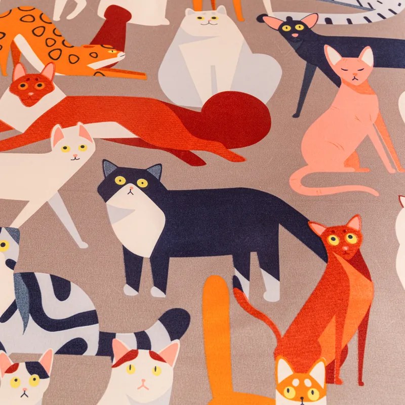 Mikroszálas párnahuzat CATMOSPHERE 70x90 cm, színes kivitel