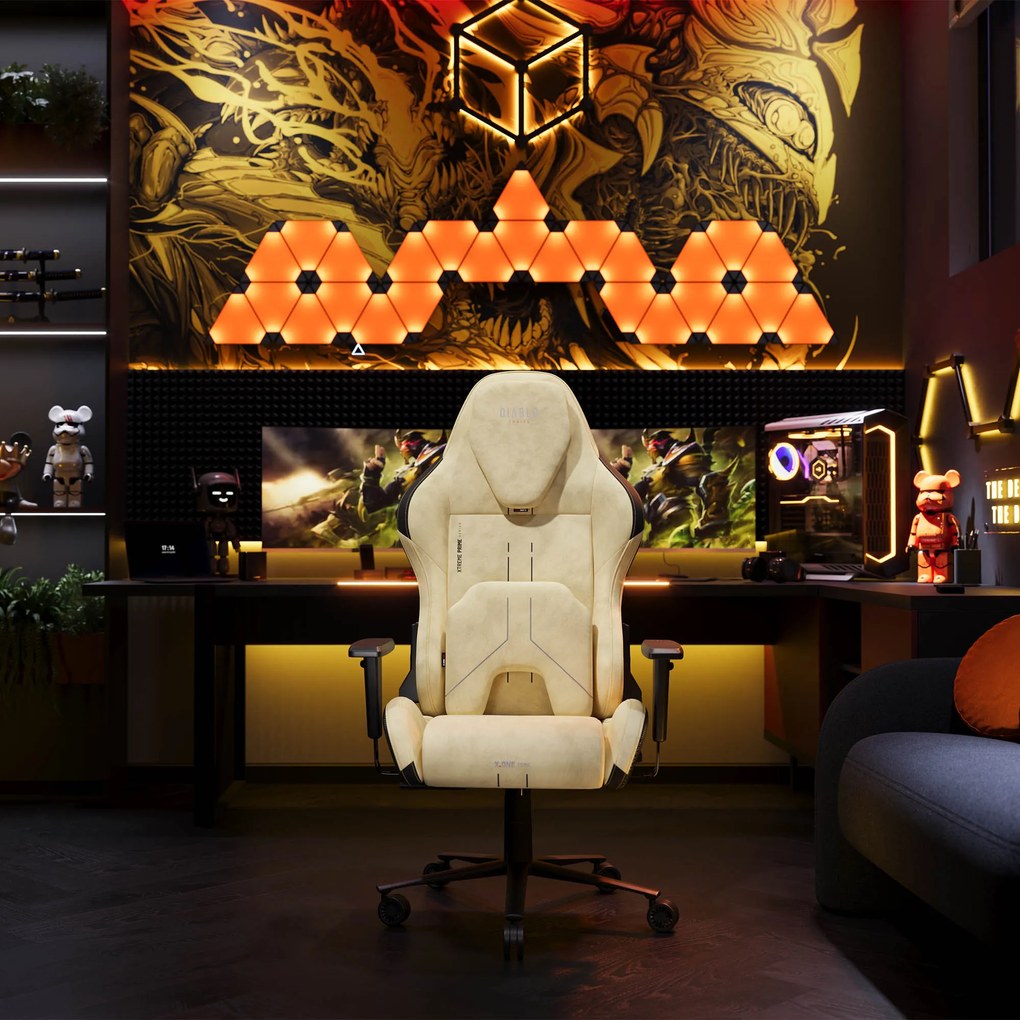 Gamer szék Normal Size, arany-fekete: Diablo X-One Prime Broken Gold