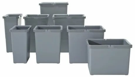 Elletipi Műanyag szemetes 35 l, szürke