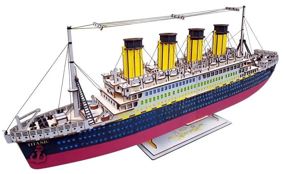 Woodcraft - Fa 3D puzzle Titanic