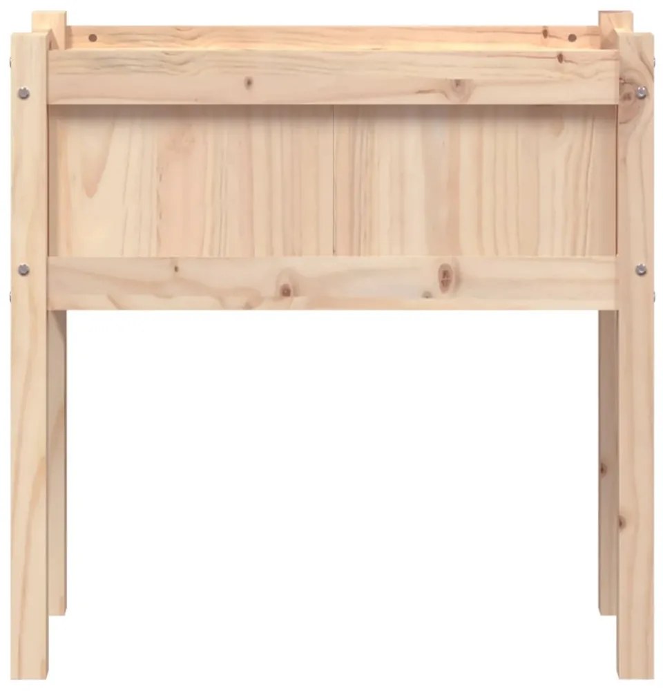 tömör fenyőfa kerti virágláda lábakkal 70 x 31 x 70 cm