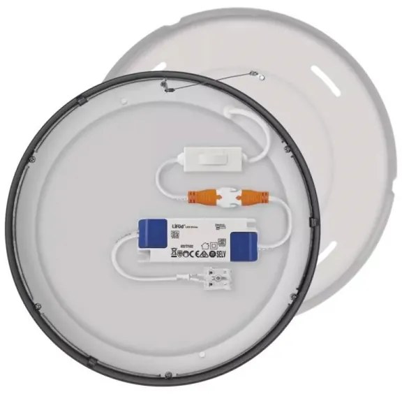 LED Mennyezeti lámpa LED/21W/230V 3000/3500/4000K á. 22,5 cm fekete