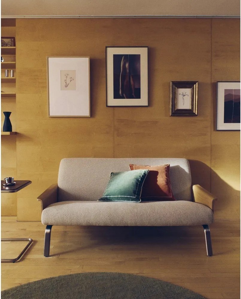 Bézs zsenília kanapé 165 cm Amsen – Kave Home