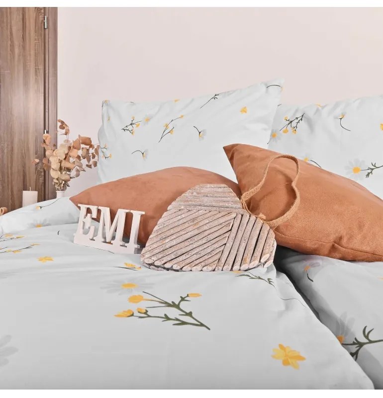 EMI Százszorszép krepp ágyneműhuzat, A standard egyszemélyes ágy szett tartalma: 1x 140x200 + 1x 70x90