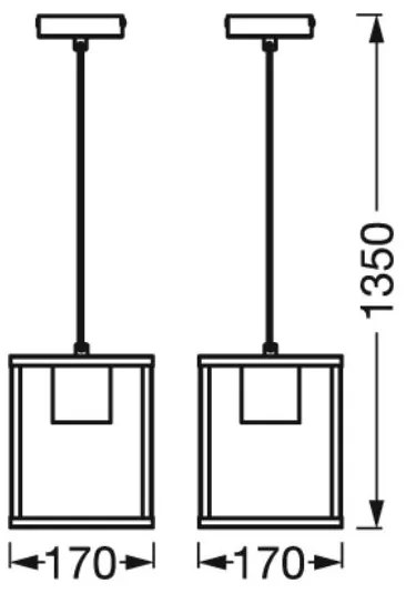 Ledvance - Csillár zsinóron DECOR NAIROBI 1xE27/15W/230V