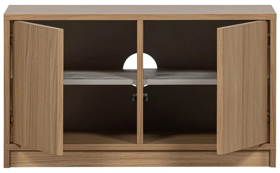 Natúr színű moduláris TV-állvány tölgyfa dekorral 77x44 cm Modulair – vtwonen