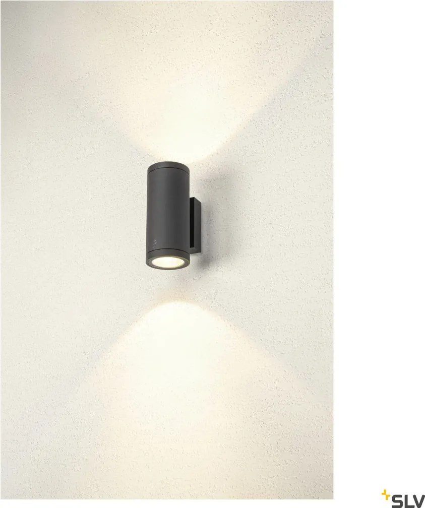 SLV 1003425 ENOLA ROUND Modern Kültéri Fali Lámpa Antracit, Átlátszó LED IP65
