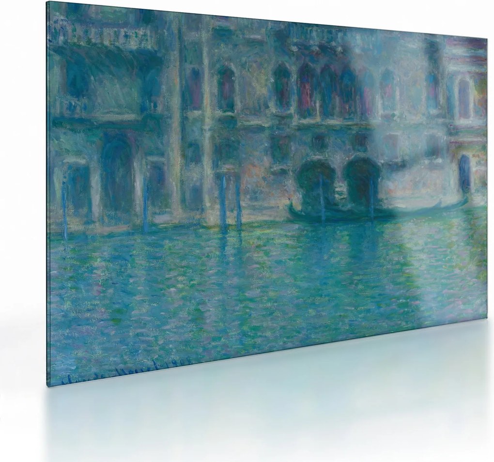 Üveg kép - Claude Monet, Palazzo da Mula, Venice, reprodukciók (70x50 cm)