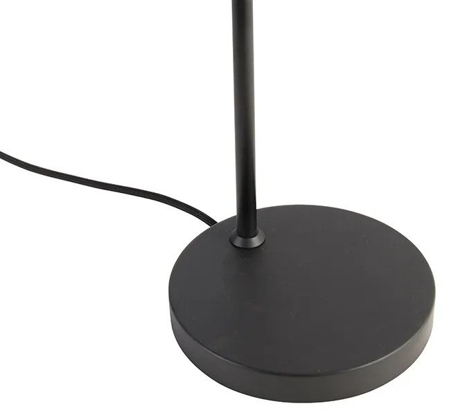 Design asztali lámpa fekete arannyal és füstüveggel - Zuzanna