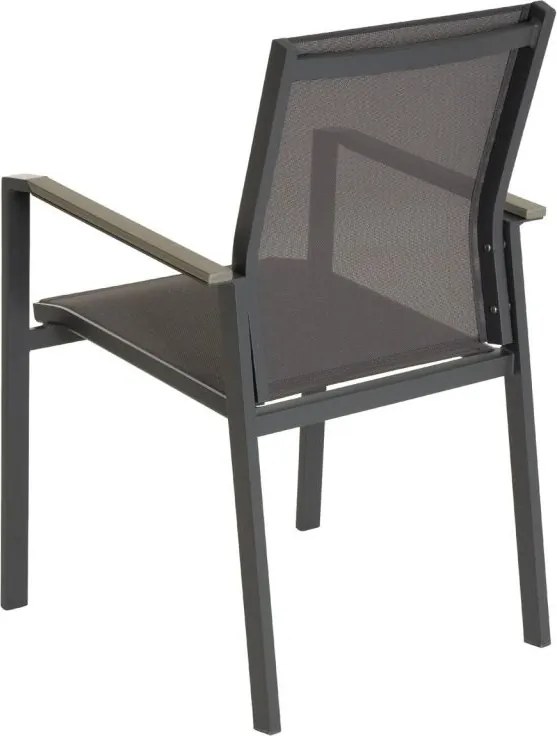 Kerti szék készlet 90 x 56,5 x 59,5 cm 2 db szürke