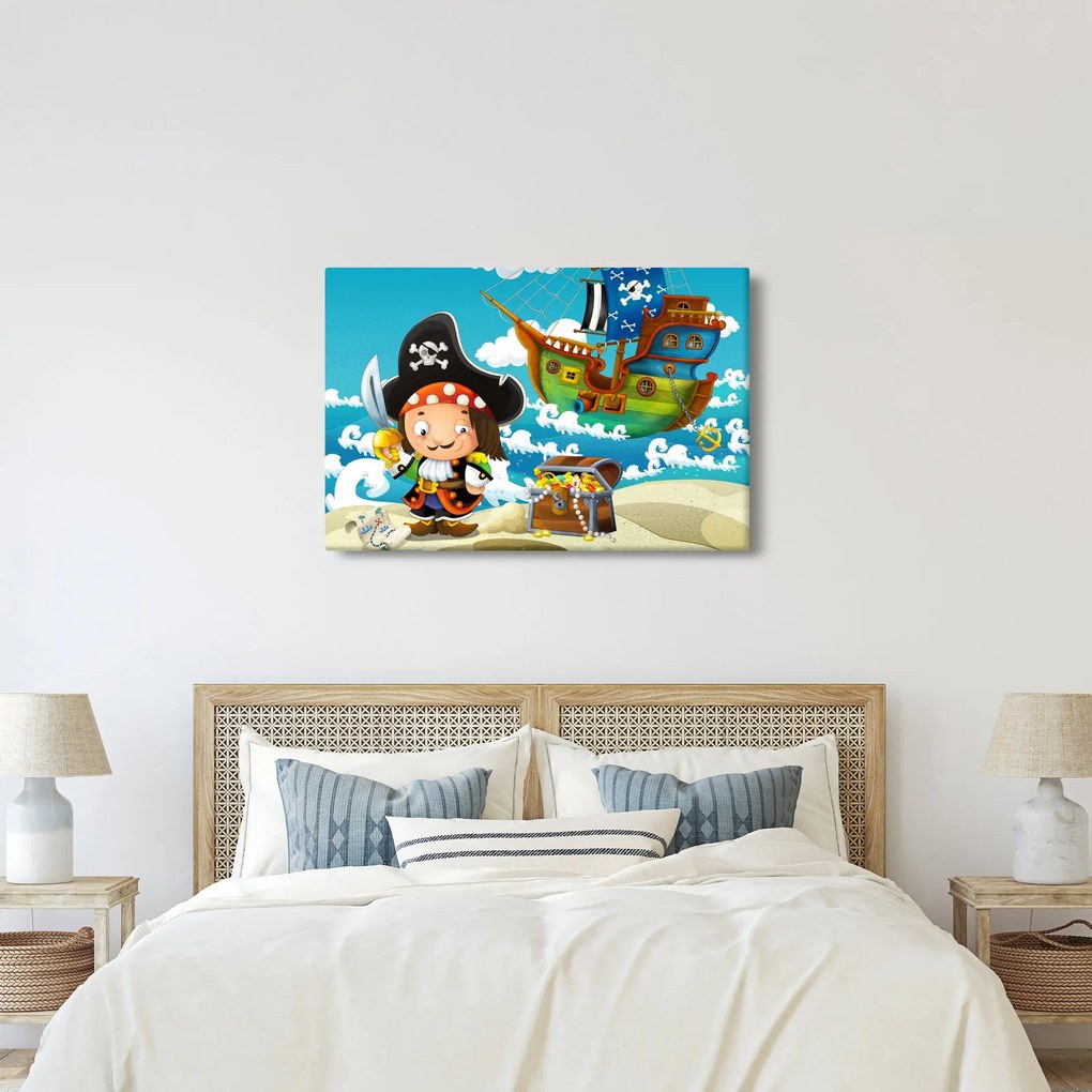 Kép - kalóz kincs (90x60 cm)