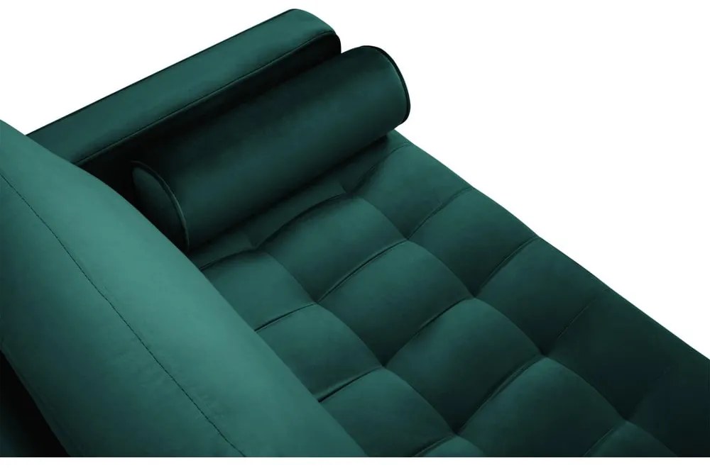 Santo olajzöld bársonykanapé, 174 cm - Milo Casa