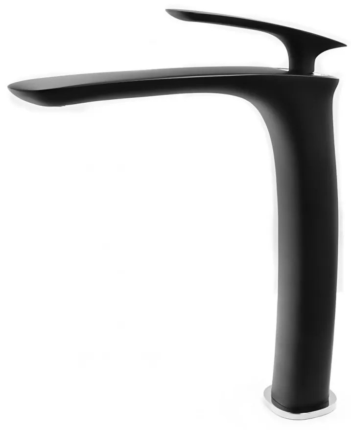 Gamma Trend magasított mosdó csaptelep - fekete