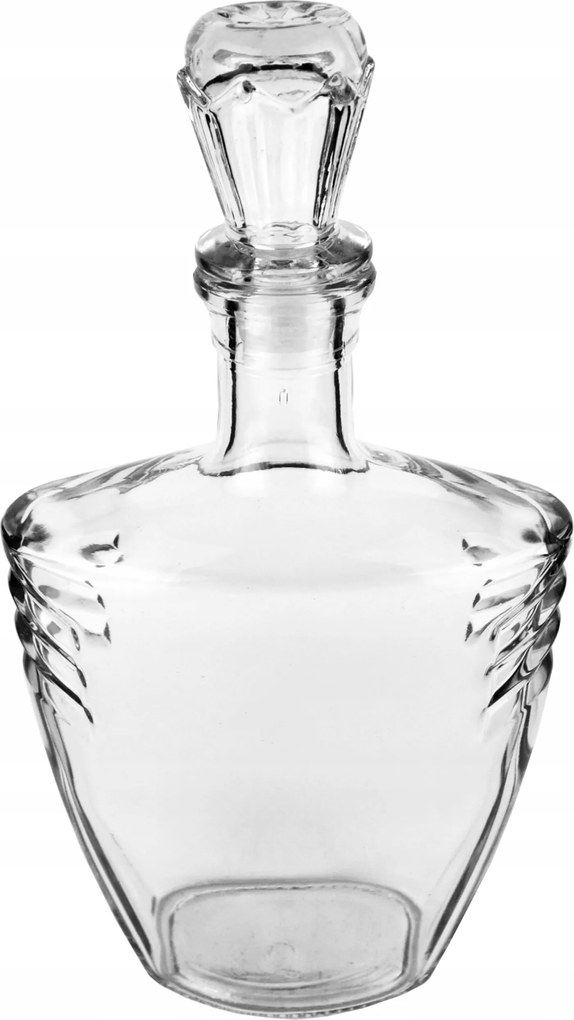 Karafka üveg 0,5L Legioner dugóval whisky bor tinktúra víz 500ml