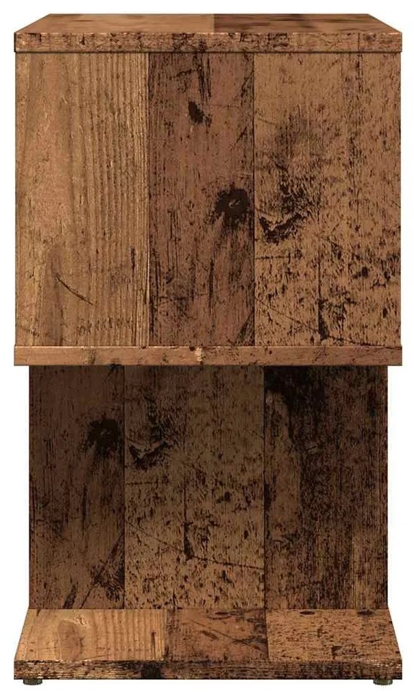 éjjeliszekrények 2 db Régi fa 50x30x51,5 cm Gépelt fa