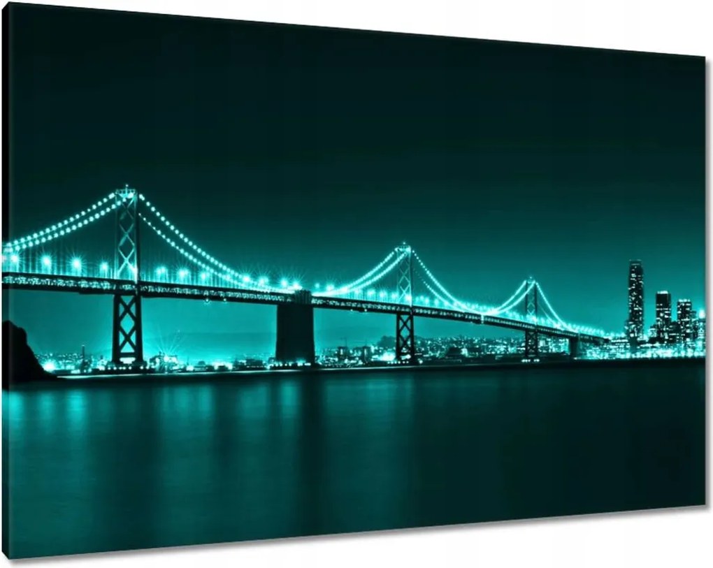 Vászonkép 100x70 Türkiz kilátás híd