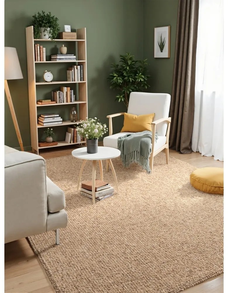 Világosbarna mosható szőnyeg 200x290 cm Rocco Caramel – Elle Decoration