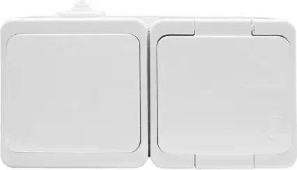 Prolex Hermetik egykapcsolós kapcsoló fehér n/vakolat aljzat fehér