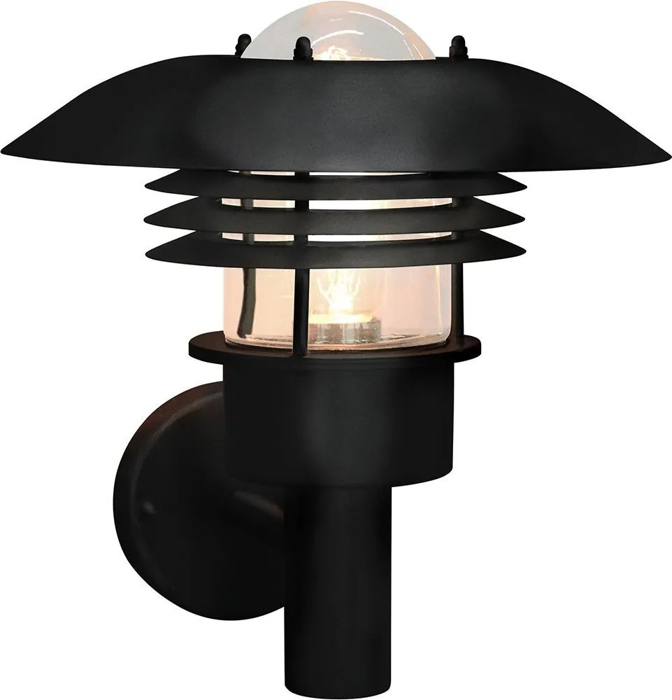 ELSTEAD MALMO-W-BLK MALMO Modern Kültéri Fali Lámpa Fekete E27 IP44