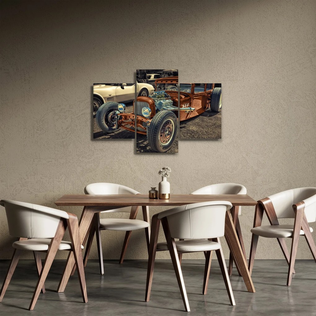 Barna autó képe (90x60 cm)