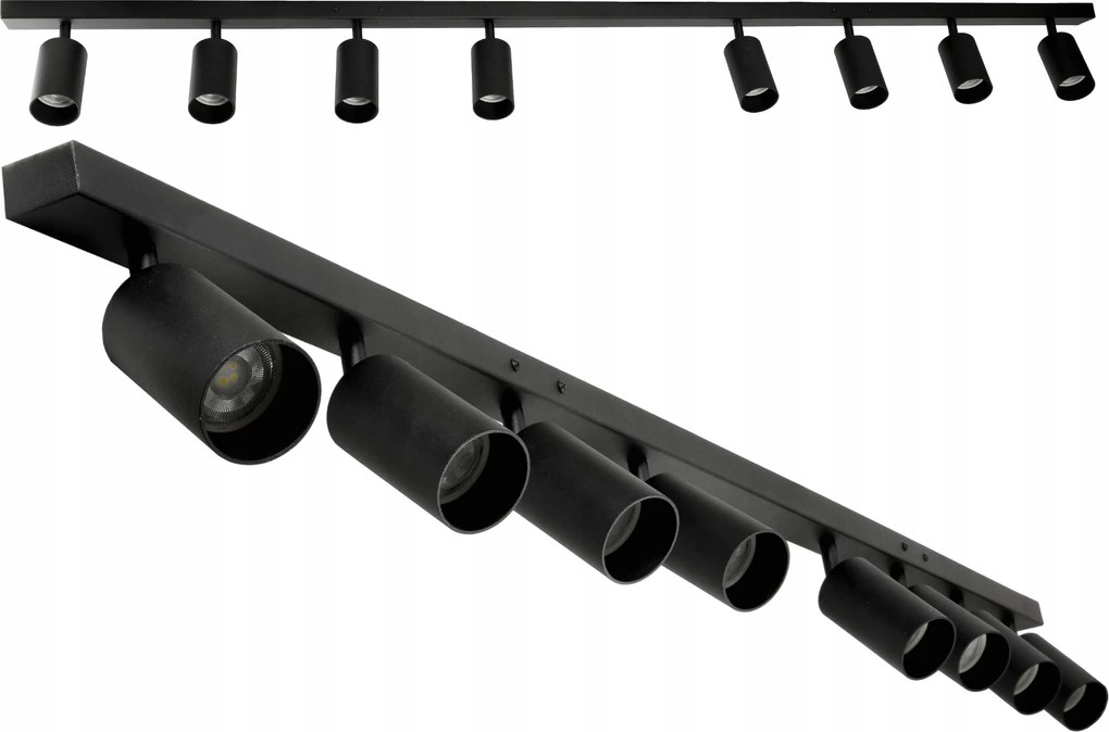 Mennyezeti lámpa Sín Spot 8x GU10 Prémium fali lámpa Robusztus és tartós