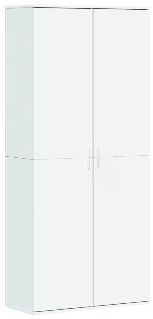 fehér szerelt fa magasszekrény 80 x 35 x 180 cm