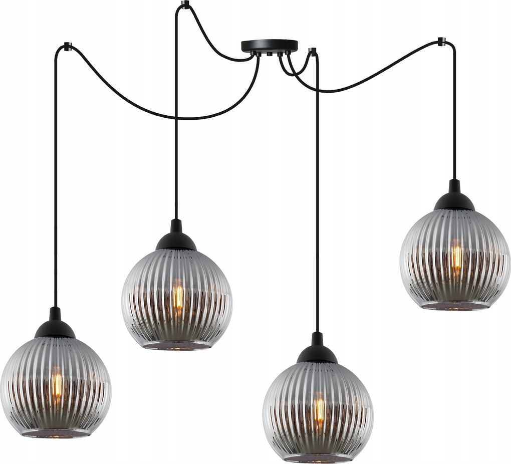 Mennyezeti Lámpa Függő Csillár Konyhába Nappaliba Hálószoba Grafit Gömbök