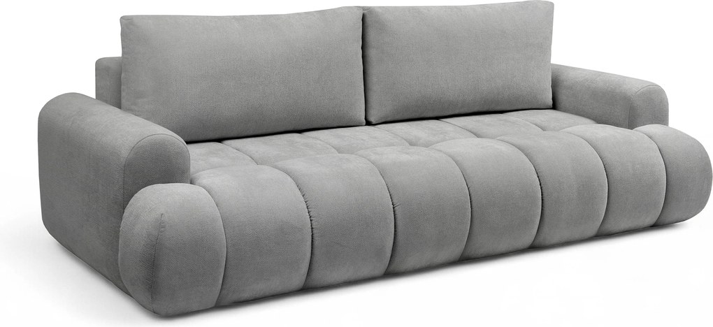 Lutario kanapé ágyneműfunkcióval - szürke Venice 2023 vízlepergető szövet