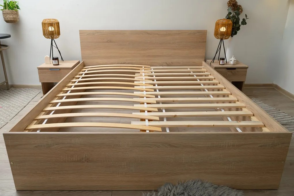 Léces ágyrács textillel 120 x 200 cm