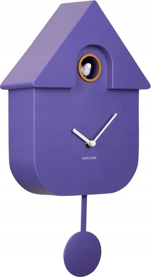 Lila kakukkos falióra nappaliba és konyhába Modern Cuckoo XX
