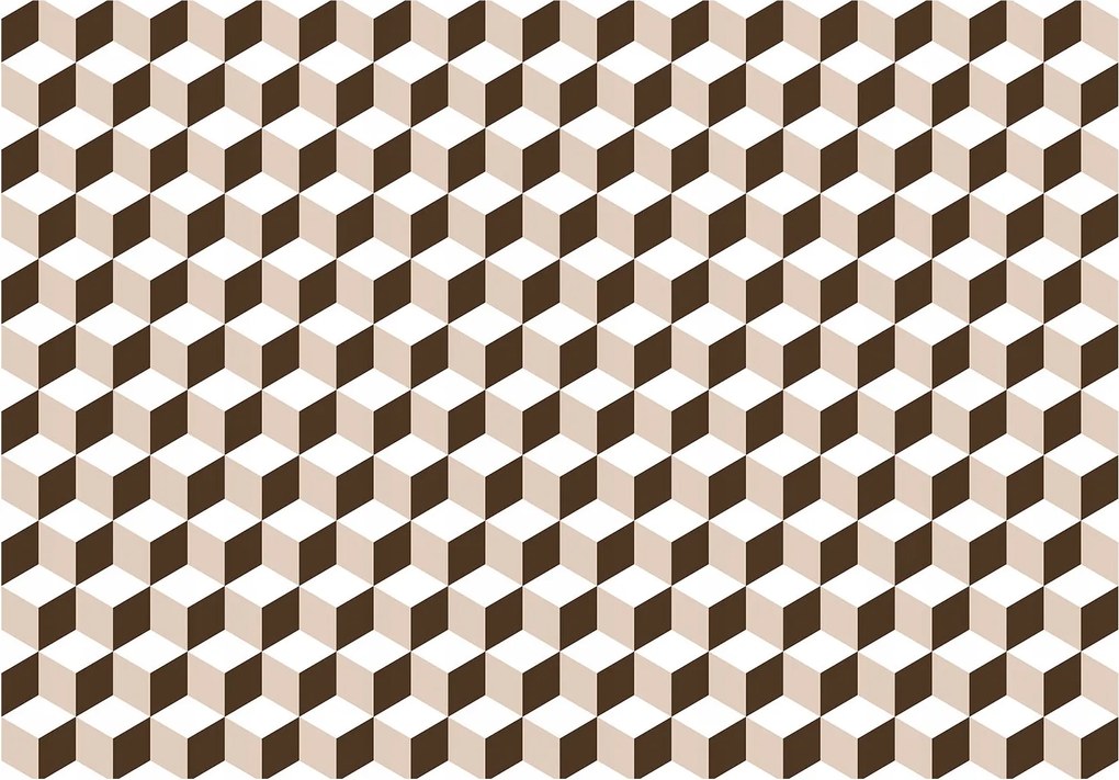 Fotótapéta Geometrikus kockák 3D illúzió absztrakt 416x290 +ragasztó
