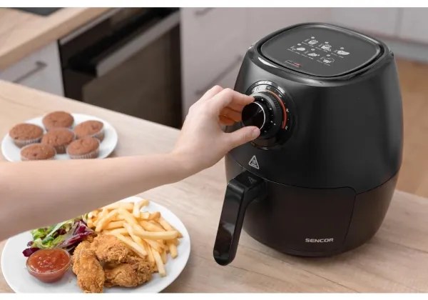 Sencor - Forró levegős sütő 3,5 l 1300W/230V fekete